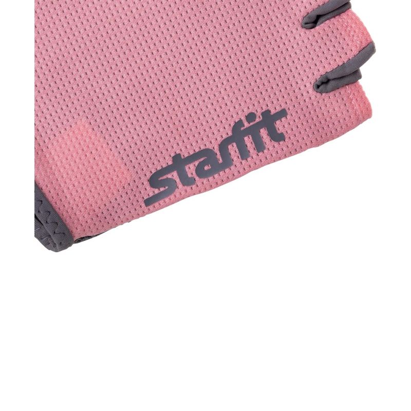 Фотография Перчатки Starfit для фитнеса SU-127, розовый/серый 4