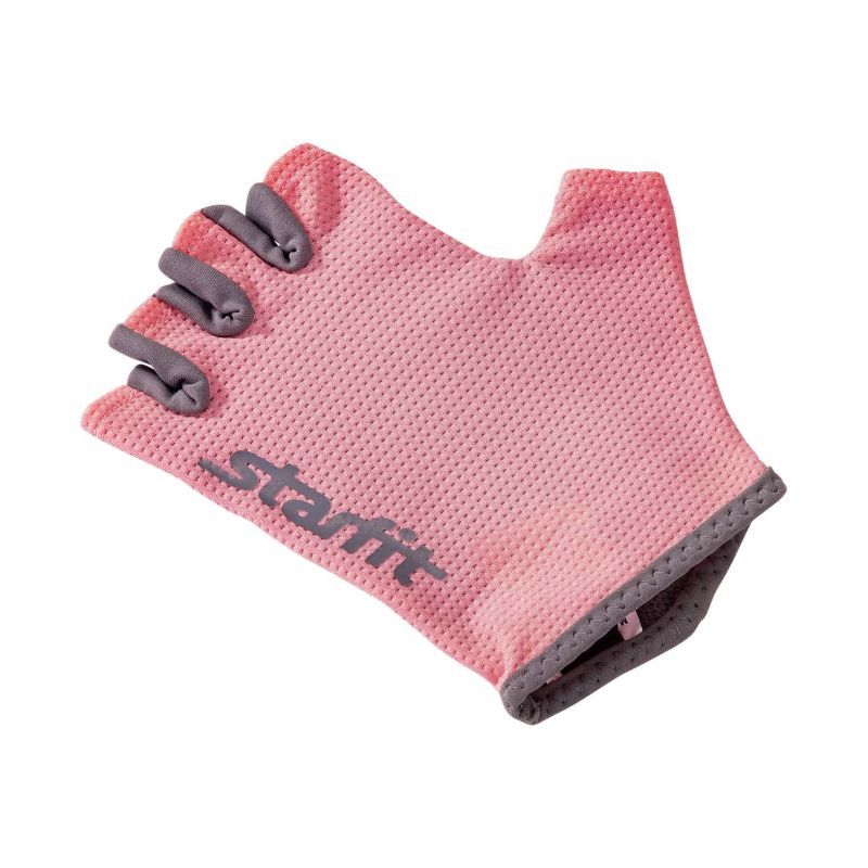 Фотография Перчатки Starfit для фитнеса SU-127, розовый/серый 1