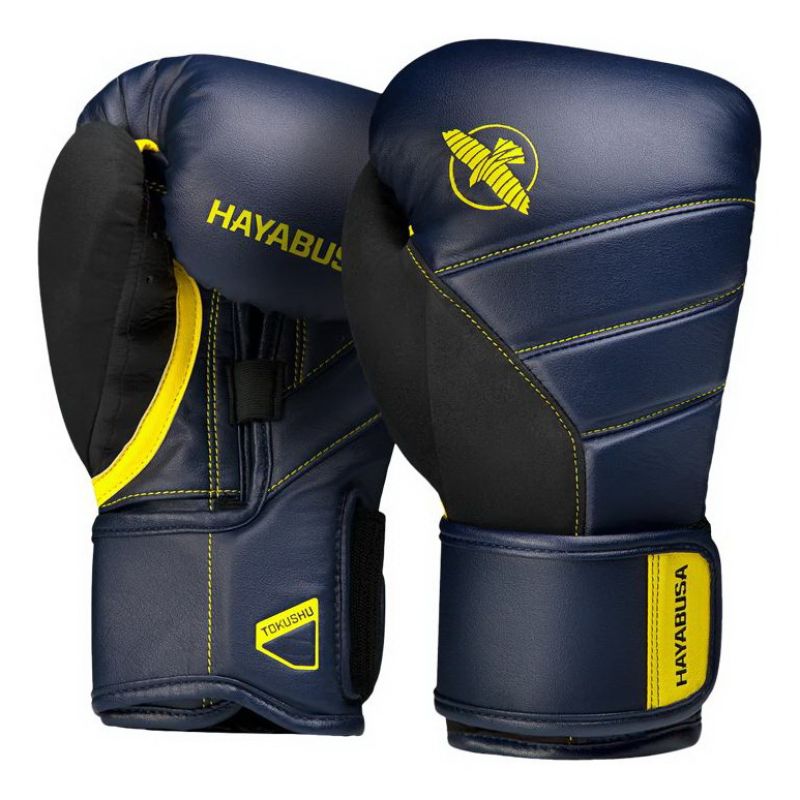 Фотография Боксерские Перчатки Hayabusa T3 NEW Navy/Yellow 0