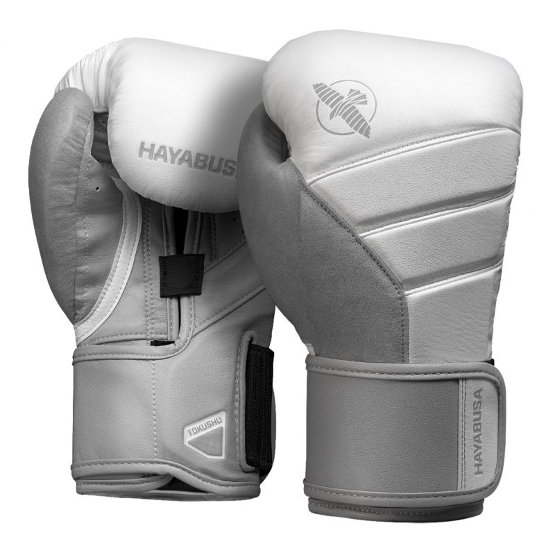 Фотография Боксерские Перчатки Hayabusa T3 NEW White/Grey 0