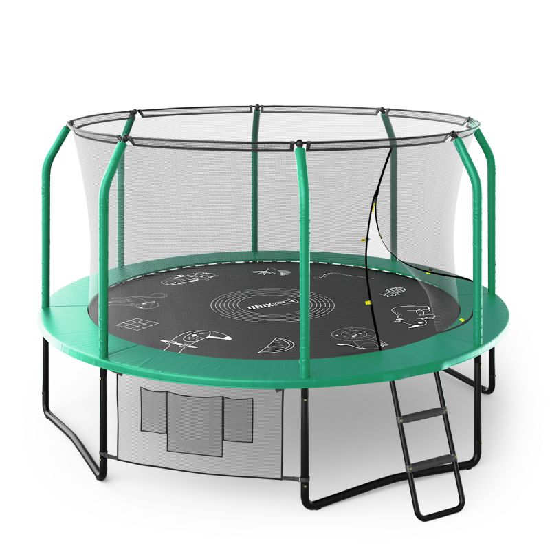Фотография Батут UNIX line SUPREME GAME 12 ft (green) 0