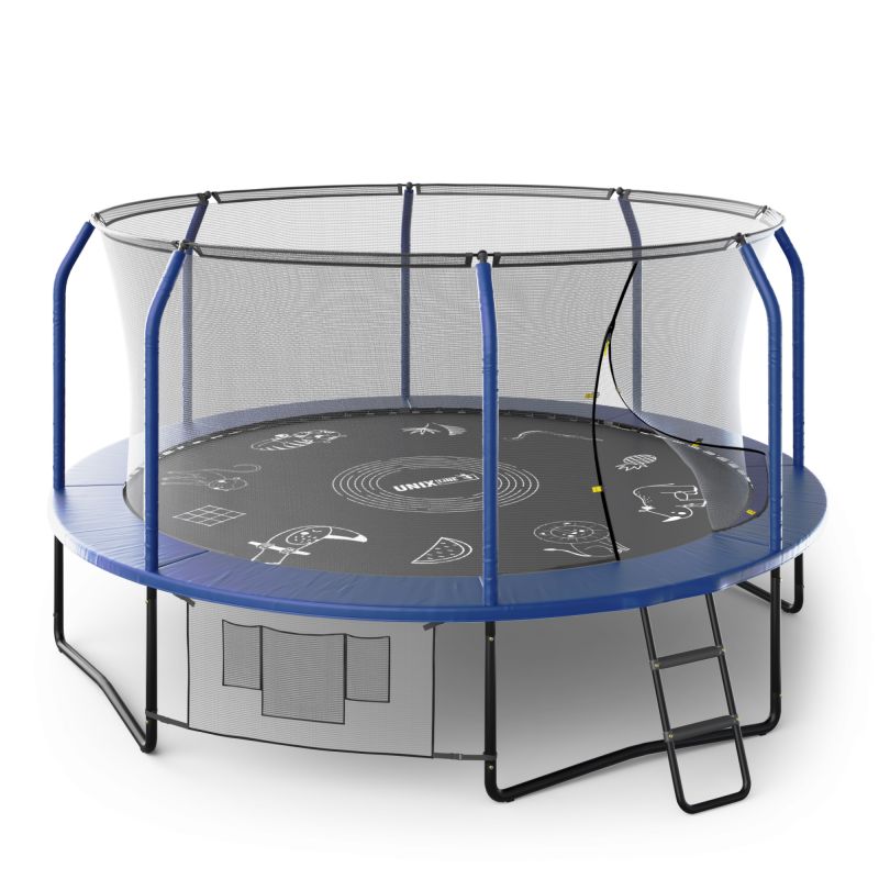 Фотография Батут UNIX line SUPREME GAME 14 ft (blue) 0