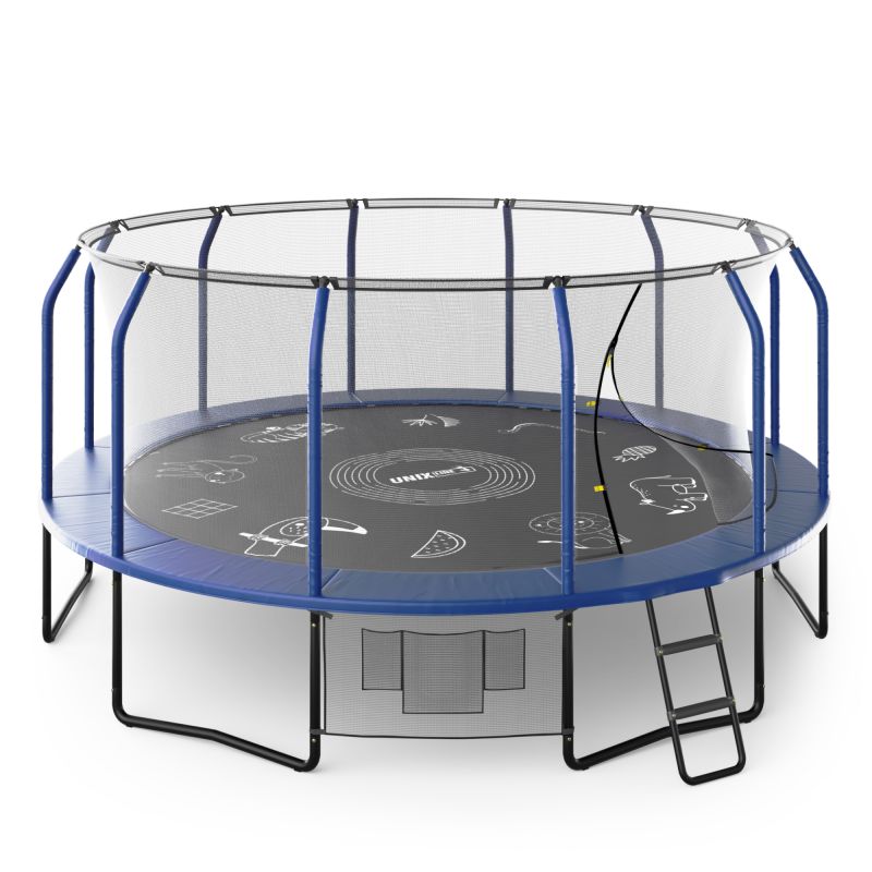 Фотография Батут UNIX line SUPREME GAME 16 ft (blue) 0