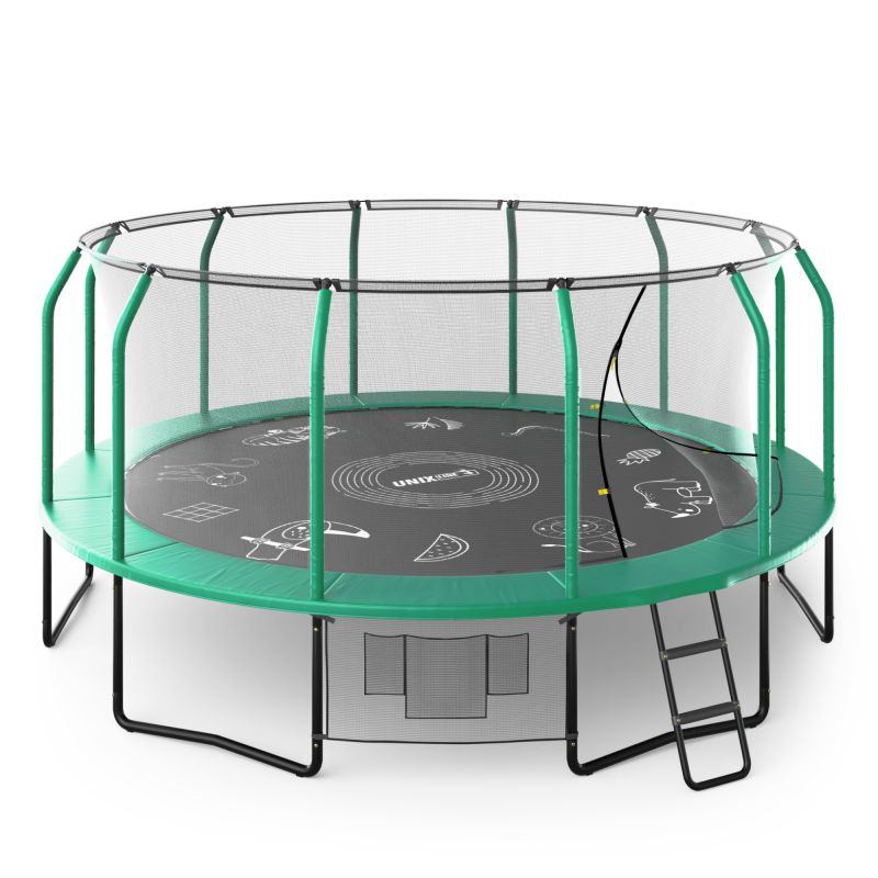 Фотография Батут UNIX line SUPREME GAME 16 ft (green) 0