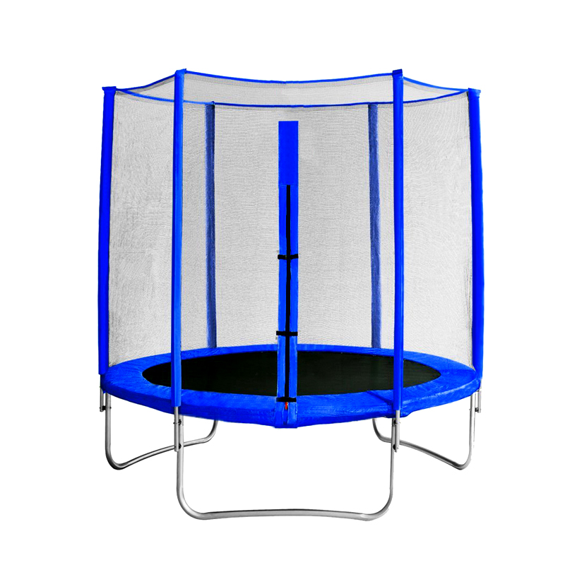 Фотография Батут с защитной сеткой "Trampoline 8" диаметр 2,4 м синий 0