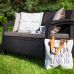 Миниатюра Диван садовый Keter Corfu II Love Seat Max cappuccino / brown 3  мини