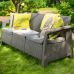 Миниатюра Диван садовый Keter Corfu II Love Seat Max cappuccino / brown 6  мини