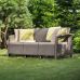 Миниатюра Диван садовый Keter Corfu II Love Seat Max cappuccino / brown 7  мини