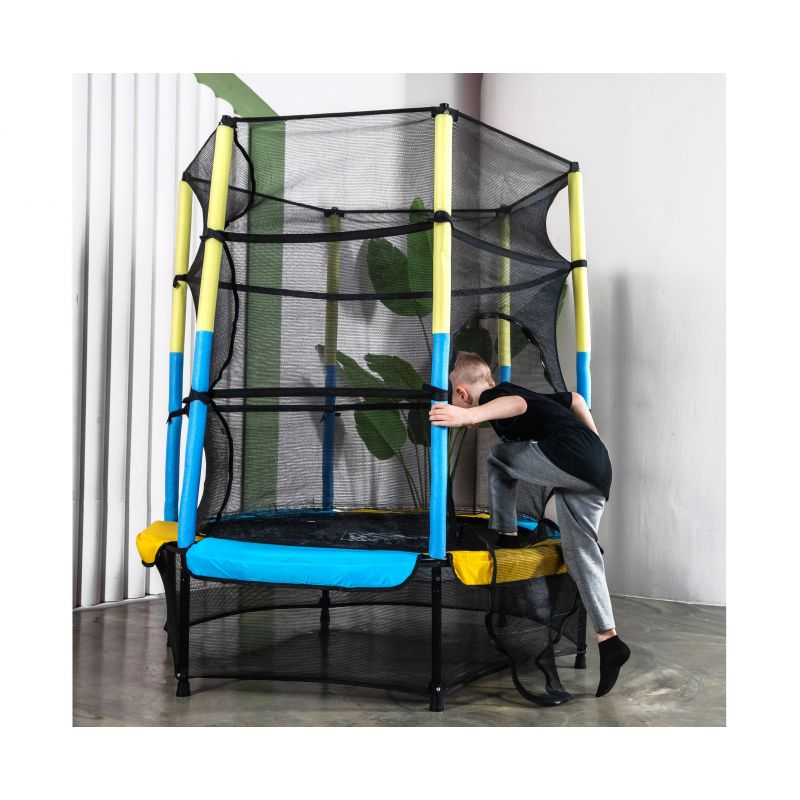 Фотография Батут DFC JUMP KIDS 55" желто-синий 7