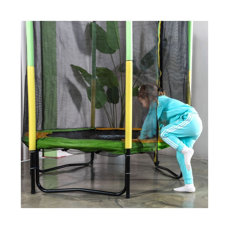 Фотография Батут DFC JUMP KIDS 55" зелено-желтый 7