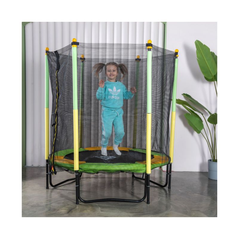 Фотография Батут DFC JUMP KIDS 55" зелено-желтый 8