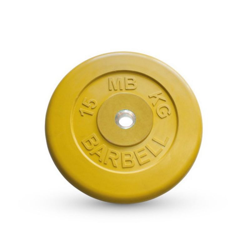 Фотография Диск обрезиненный Barbell d 26 мм цветной от 0,5 до 25 кг 0