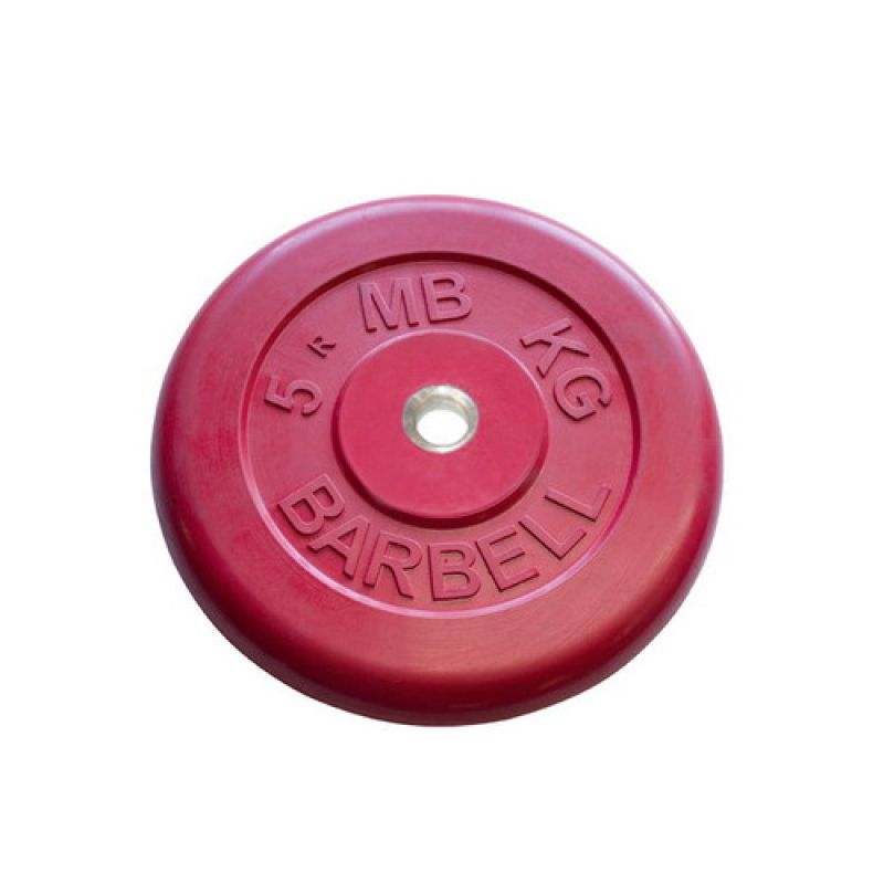 Фотография Диск обрезиненный Barbell d 26 мм цветной от 0,5 до 25 кг 2