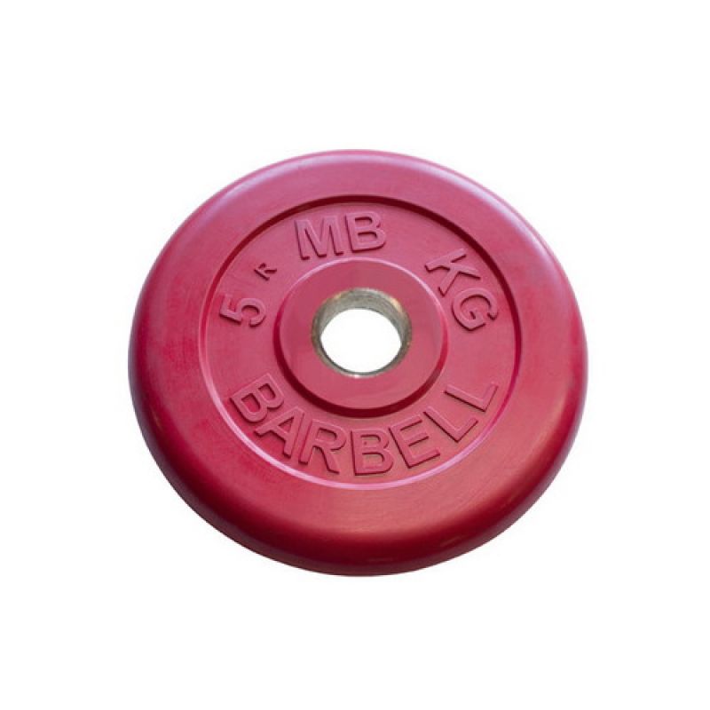 Фотография Диск обрезиненный Barbell d 31 мм цветной от 0,5 до 25 кг 2
