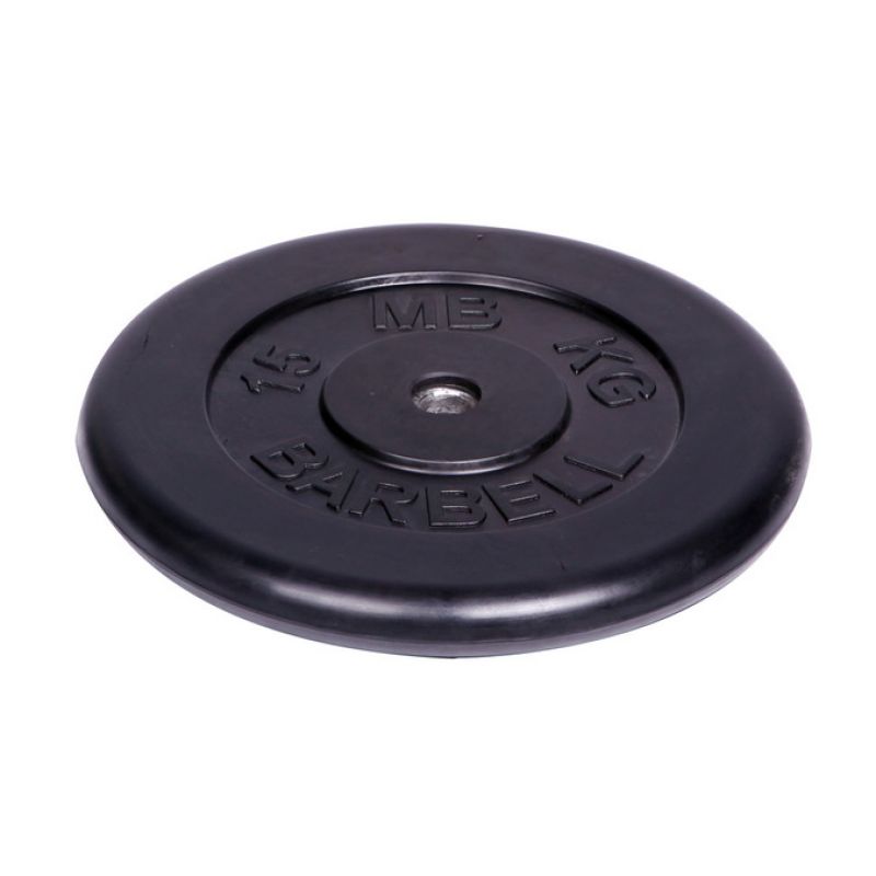 Фотография Диск обрезиненный Barbell d 51 мм чёрный от 1,25 до 25 кг 3