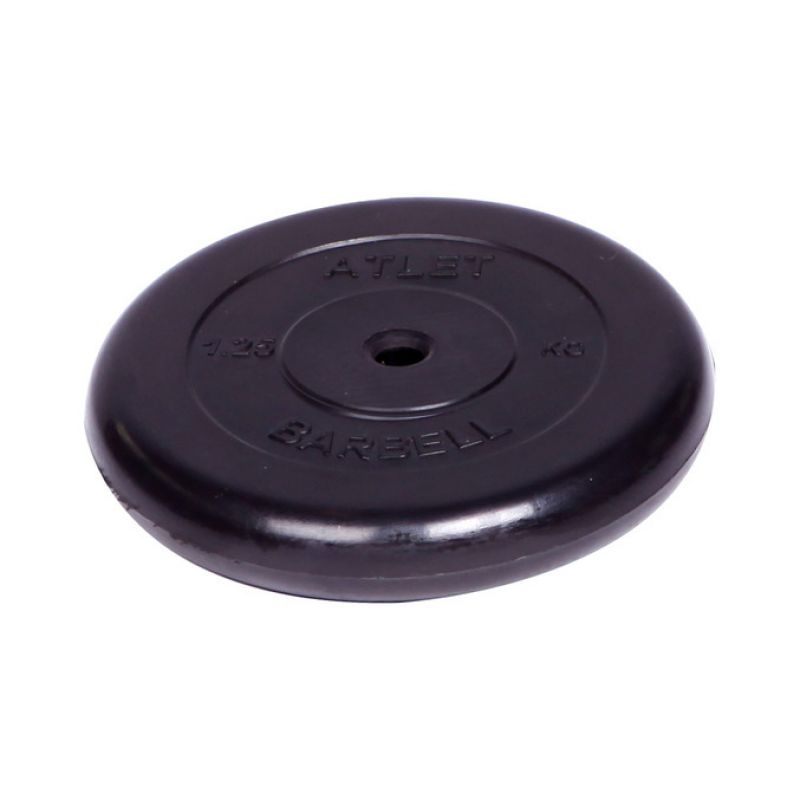 Фотография Диск обрезиненный Barbell Atlet d 31 мм чёрный от 1,25 до 25 кг 0