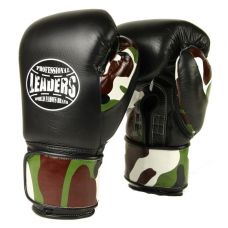 Перчатки боксерские LEADERS LeadSeries Custom BK/CAMO
