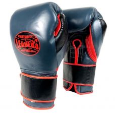 Перчатки боксерские LEADERS Super Series CUSTOM GR/BK/RD