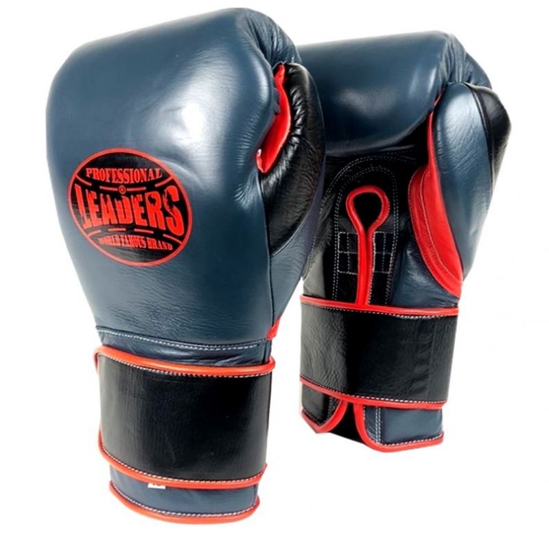 Фотография Перчатки боксерские LEADERS Super Series CUSTOM GR/BK/RD 0