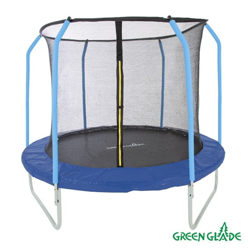 Фотография Батут уличный Green Glade с сеткой 10-футовый 3 ножки 6 стоек 0