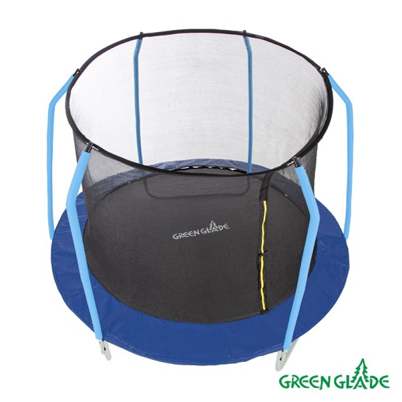 Фотография Батут уличный Green Glade с сеткой 10-футовый 3 ножки 6 стоек 6
