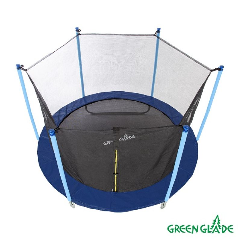 Фотография Батут уличный Green Glade с сеткой 10-футовый 3 ножки 6 стоек без верх.кольца 2