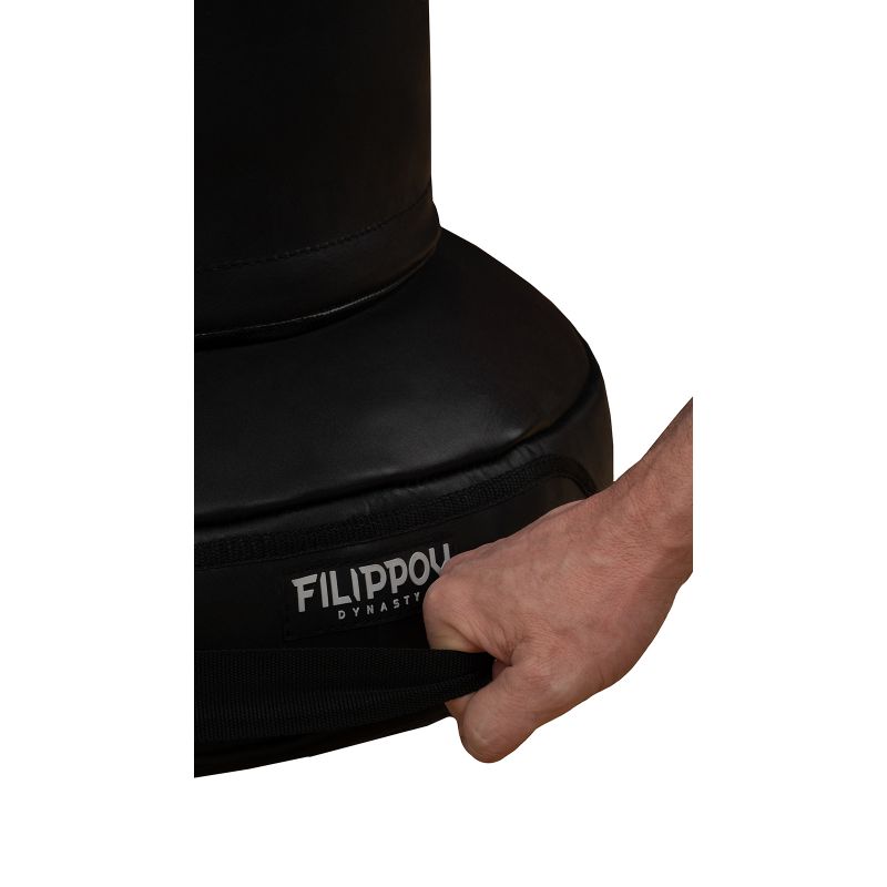 Фотография Напольный боксерский мешок onePRO FILIPPOV Ø40 из натуральной кожи 3