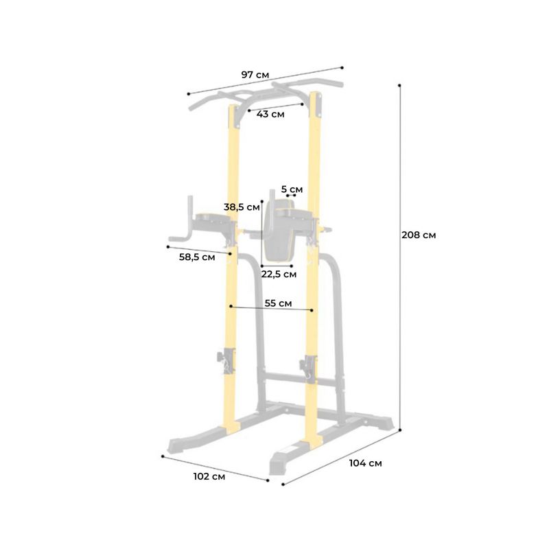 Фотография Турник-брусья DFC Power Tower G250 1