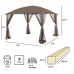 Миниатюра Шатер-беседка Green Glade 1067 3х3х2,6/2м полиэстер 2  мини