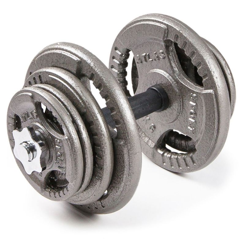 Фотография Набор гантелей металлических Atlas Sport Хаммертон 2x21,5 кг 1