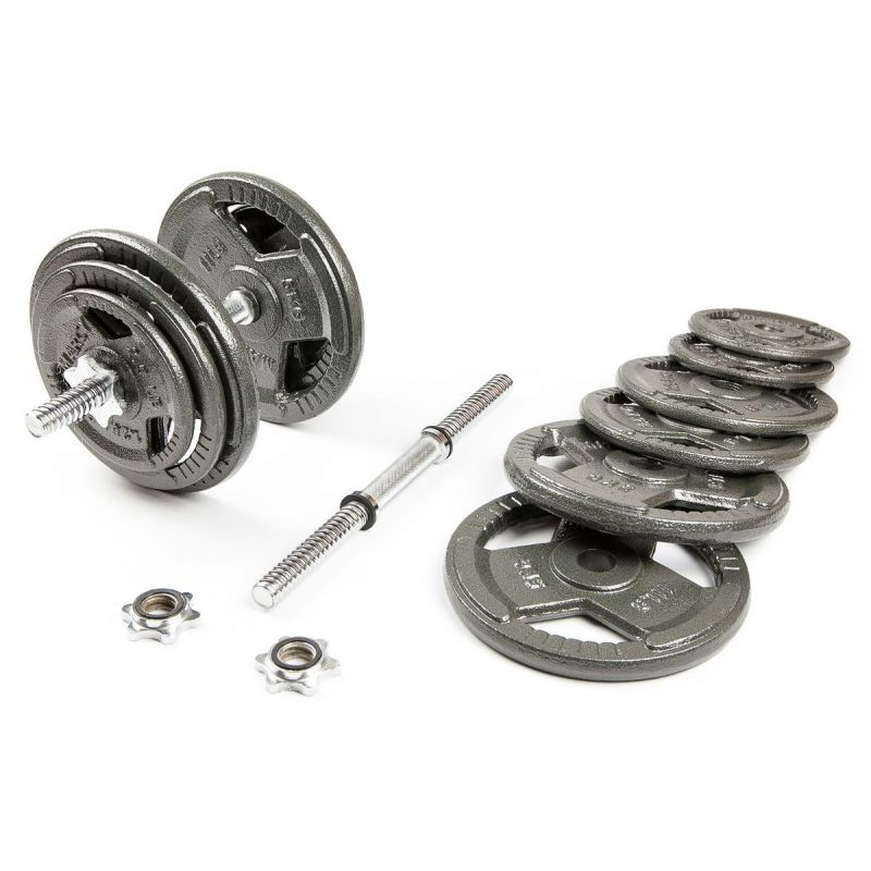 Фотография Набор гантелей с железной ручкой Atlas Sport HAMMERTONE 2х19 кг 1