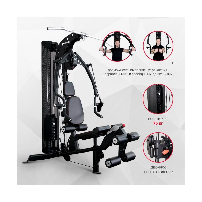 Фотография Многофункциональный силовой комплекс Inspire M2 (M202B) 75 кг 4
