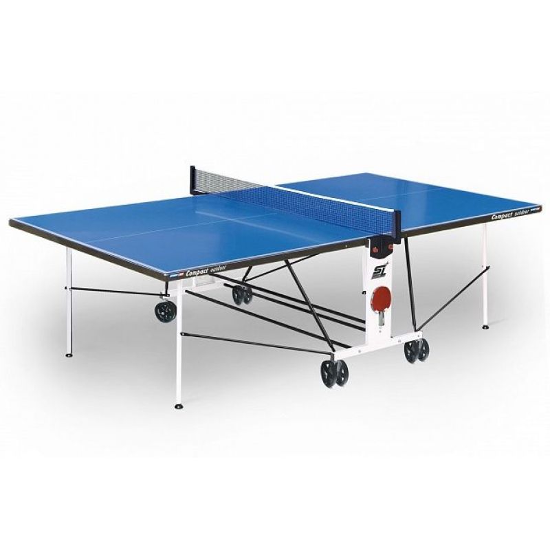 Фотография Теннисный стол всепогодный складной Compact Outdoor LX (274 х 152,5 х 76 см) с сеткой 0