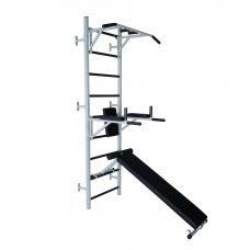 Шведская стенка Home-gyms HG-2 с турником 3 хвата, брусьями-пресс и скамьей