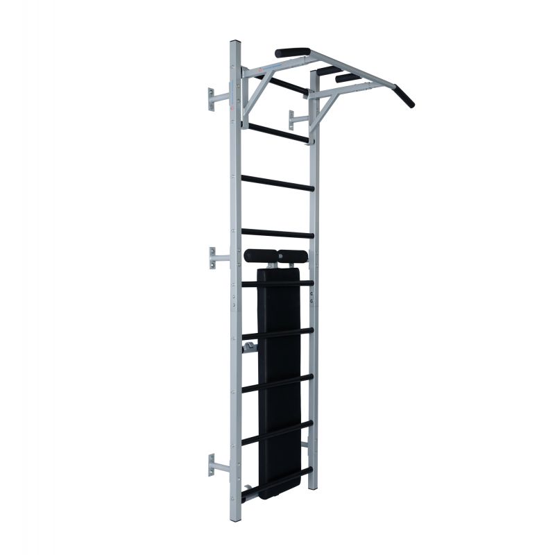 Фотография Шведская стенка Home-gyms HG-6 с турником 3 хвата и скамьей 0