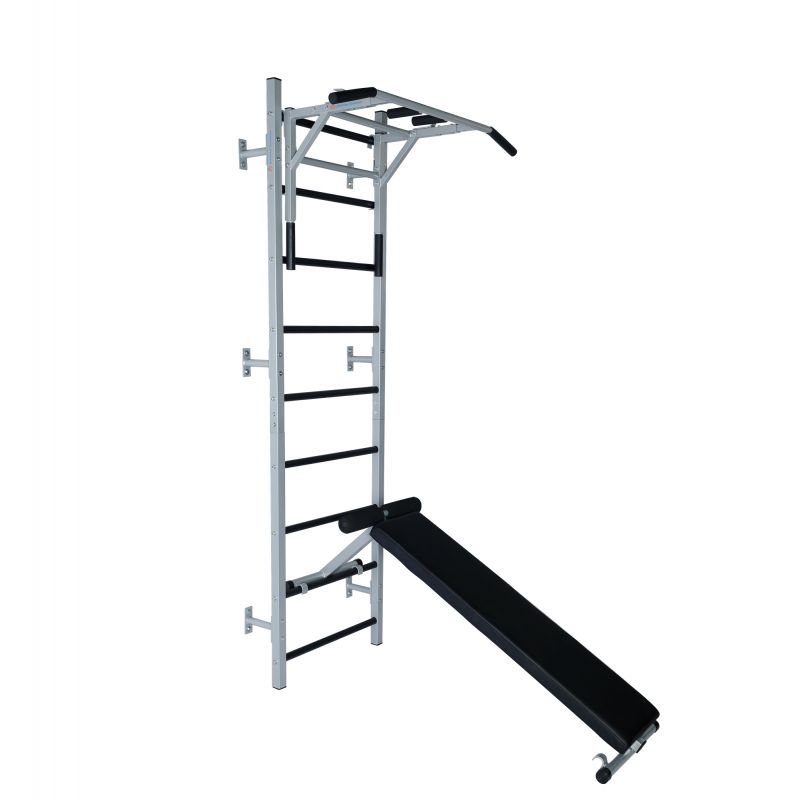 Фотография Шведская стенка Home-gyms HG-12 с турником 2 в 1 и скамьей 0