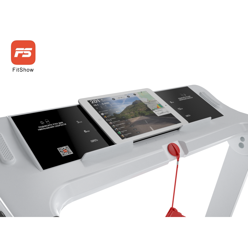 Фотография Беговая дорожка UNIXFIT Hi-tech F2 Arctic Ice 6