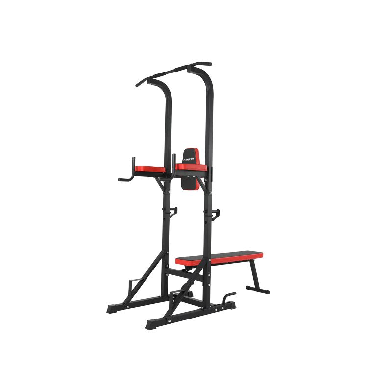 Фотография Турник-пресс-брусья со скамьей UNIX Fit POWER TOWER 120P 0