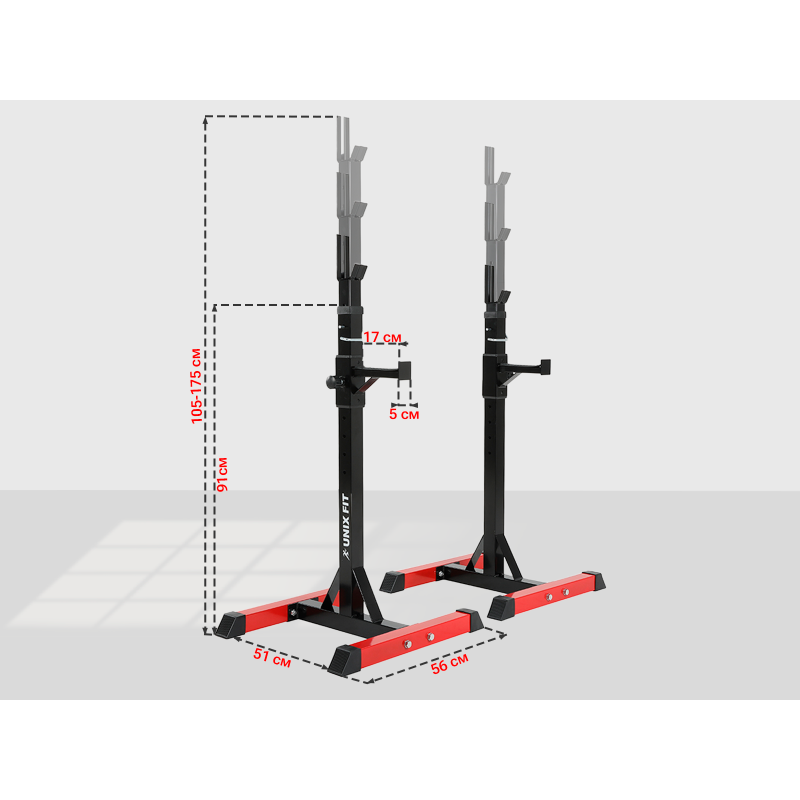 Фотография Стойка под штангу UNIX Fit FRAME 120 8