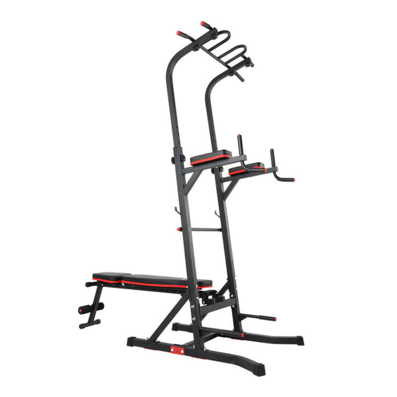 Фотография Турник-пресс-брусья со скамьей UNIX Fit POWER TOWER 150P 0