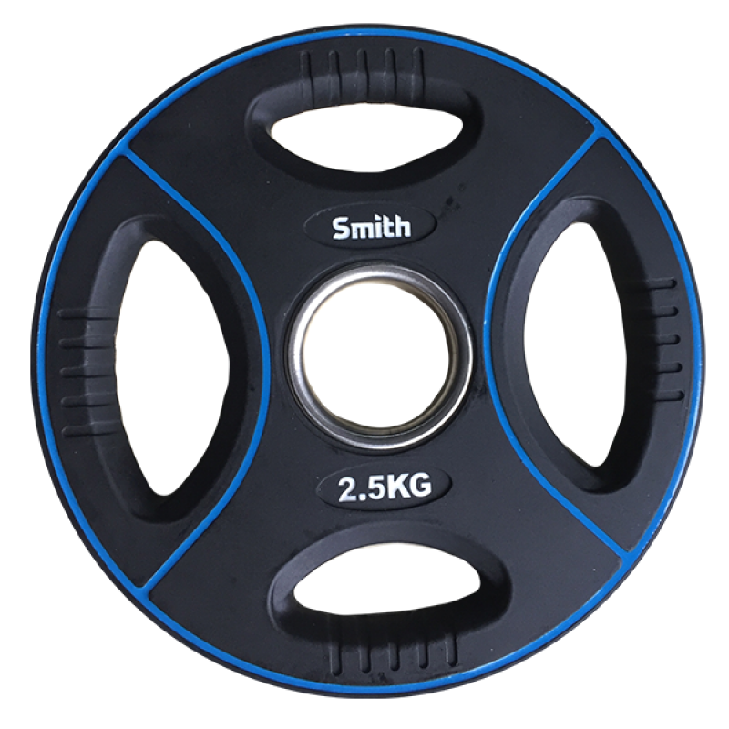 Фотография Диск для штанги Smith PUWP12-2,5 полиуретановый, 2,5 кг 0