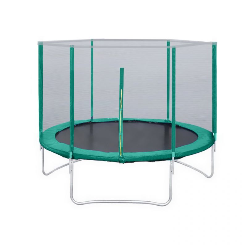 Фотография Батут с защитной сеткой "Trampoline 8" диаметр 2,4 м зелёный 0