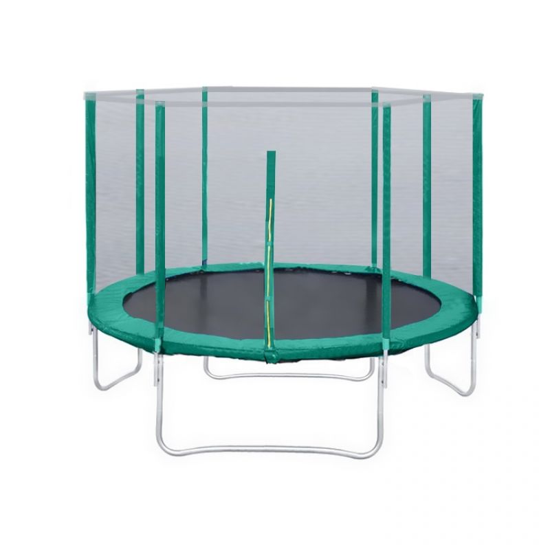 Фотография Батут с защитной сеткой "Trampoline 12" диаметр 3,7 м зелёный 0