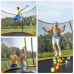 Миниатюра Батут с защитной сеткой "PERFETTO SPORT ACTIVITY 6" диаметр 1,8 м зелёный 4  мини