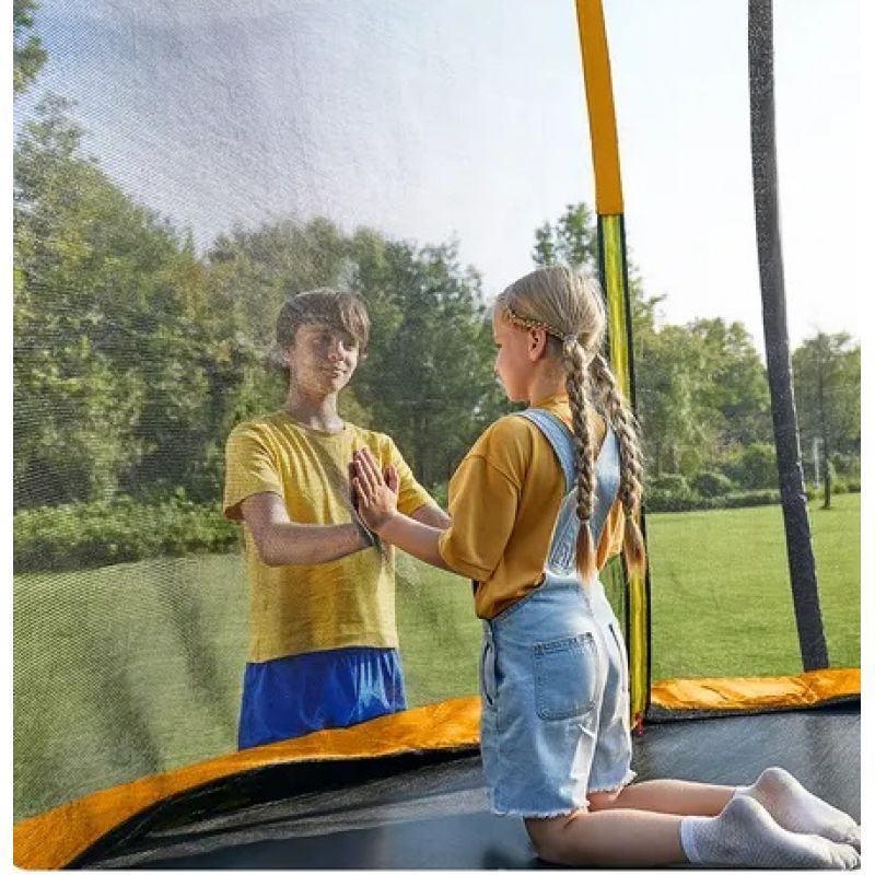 Фотография Батут с защитной сеткой "PERFETTO SPORT 8" диаметр 2,4 м синий 24