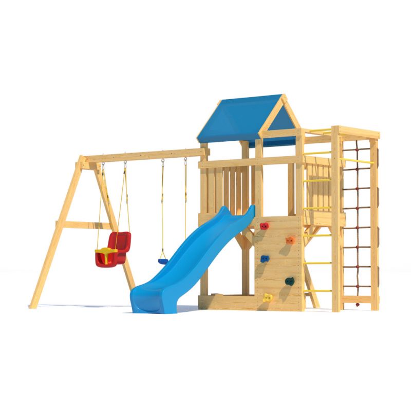 Фотография Детская деревянная игровая площадка для улицы, дачи CustWood Scout S4 3