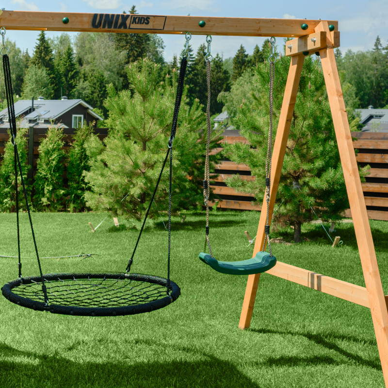 Фотография Детский игровой комплекс UNIX Kids (6 in 1) Dark Green 21