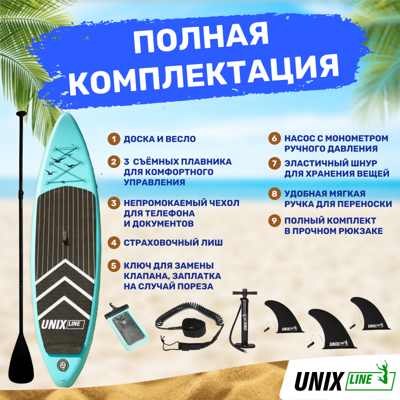 Фотография SUP-борд UNIX Line Night Jungle (320 cm)  2