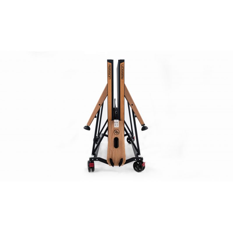 Фотография Теннисный стол складной для помещений "RASSON PREMIUM T01 Indoor" (274 х 152,5 х 76 см, натуральный дуб) с сеткой 4
