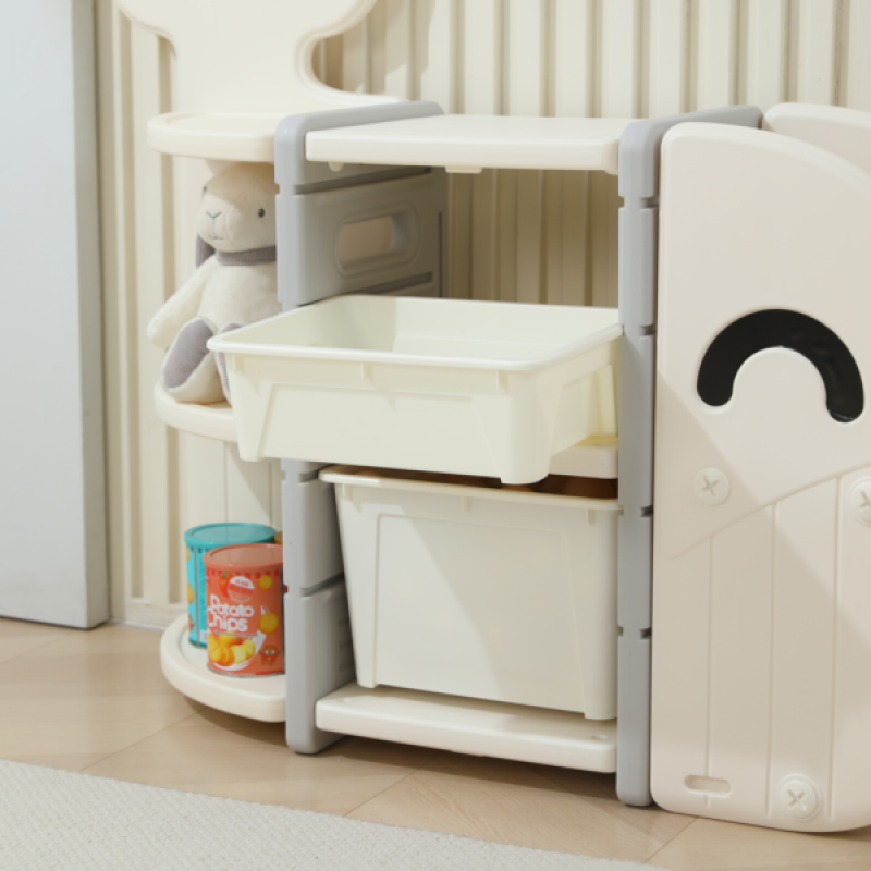 Фотография Стеллаж UNIX Kids Whale White (8 ящиков) 1